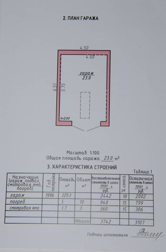 Технический паспорт технический план