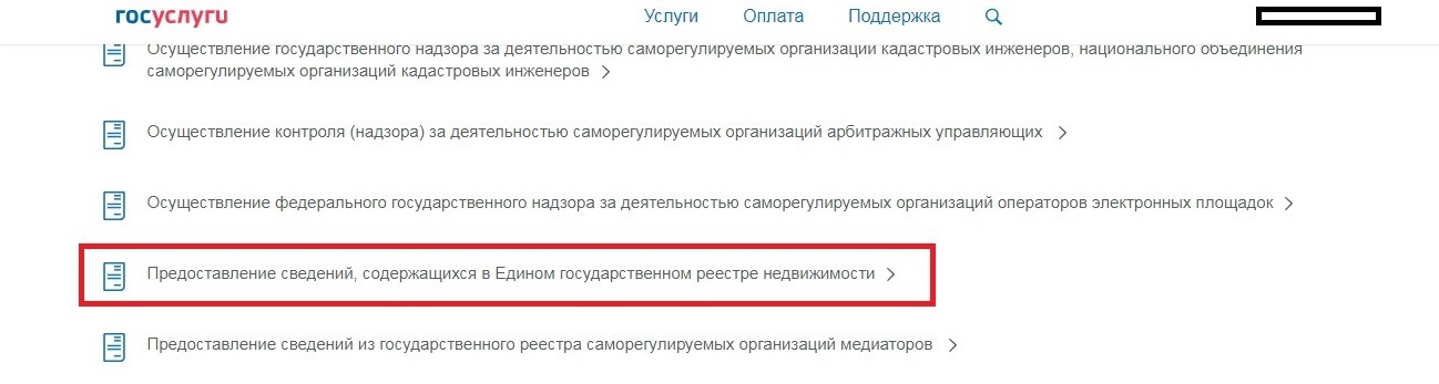 Госуслуги получение выписки из егрн